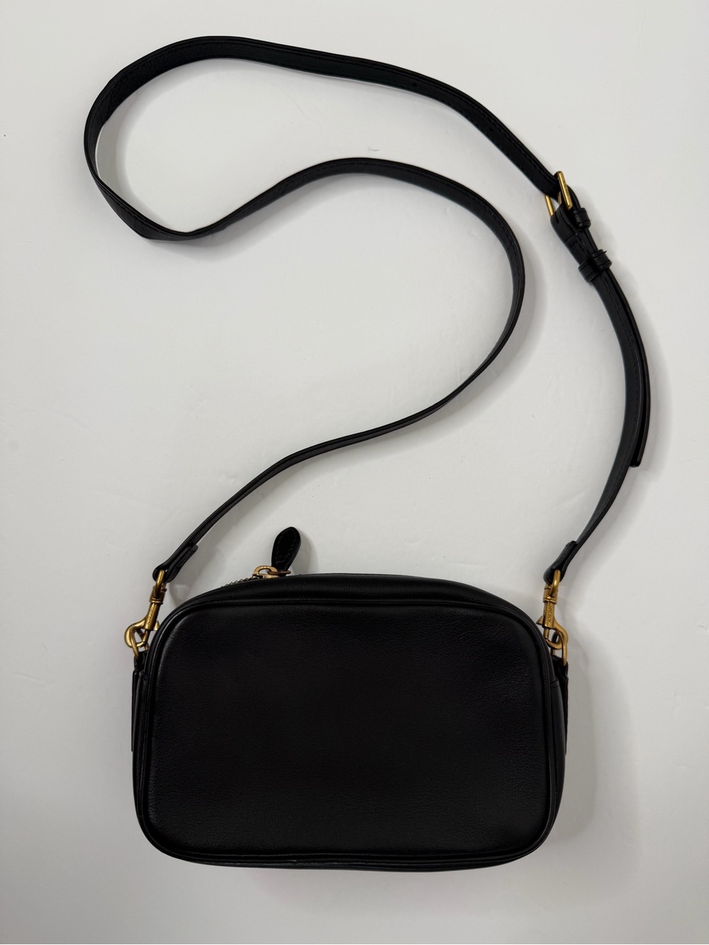 Aritiza Alxiliary leather Crossbody Camera bag  compact travel black